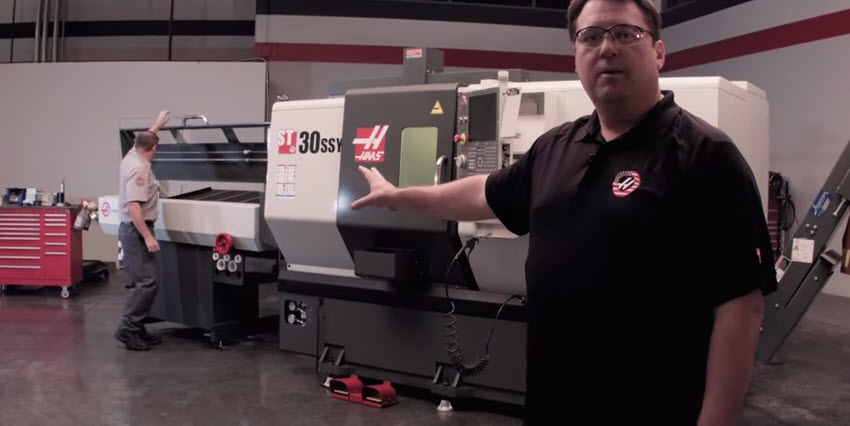 The New Haas Bar Feeder: Quick Look haas bar feeder video