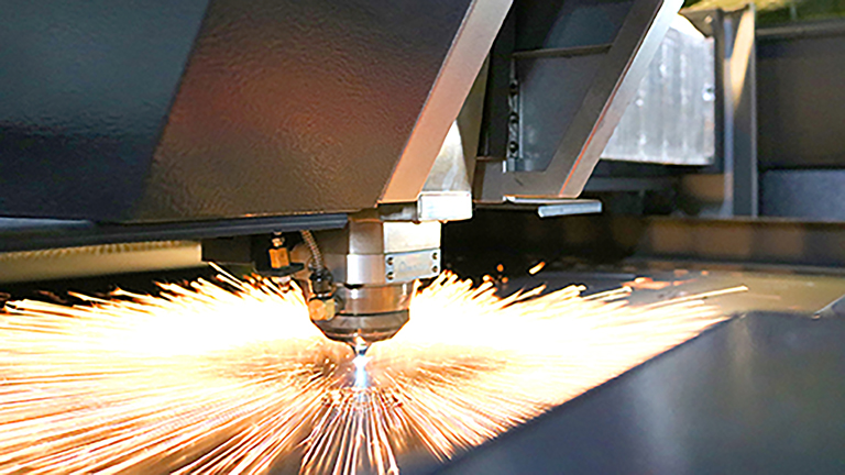 Adapting Metal Cutting to Higher Power, Higher-Speed Lasers lead-image-amada_ensis_cutting_1-768×432