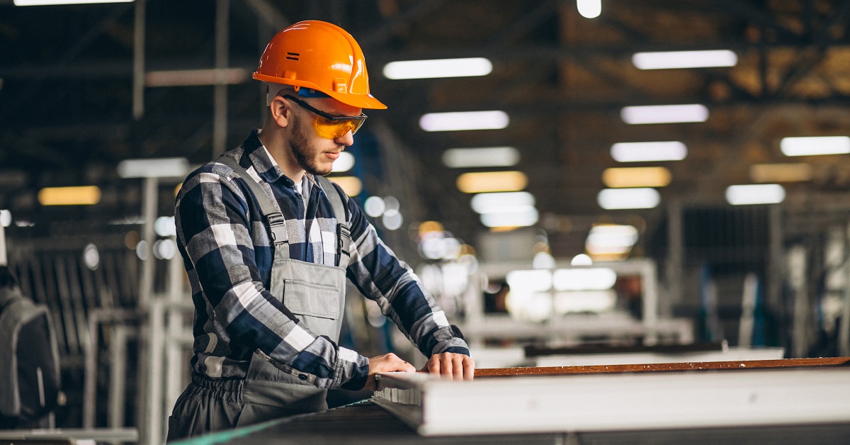 The UP! APP Honored as Bronze Stevie® Award Winner in 2020 American Business Awards® Male worker at a factory