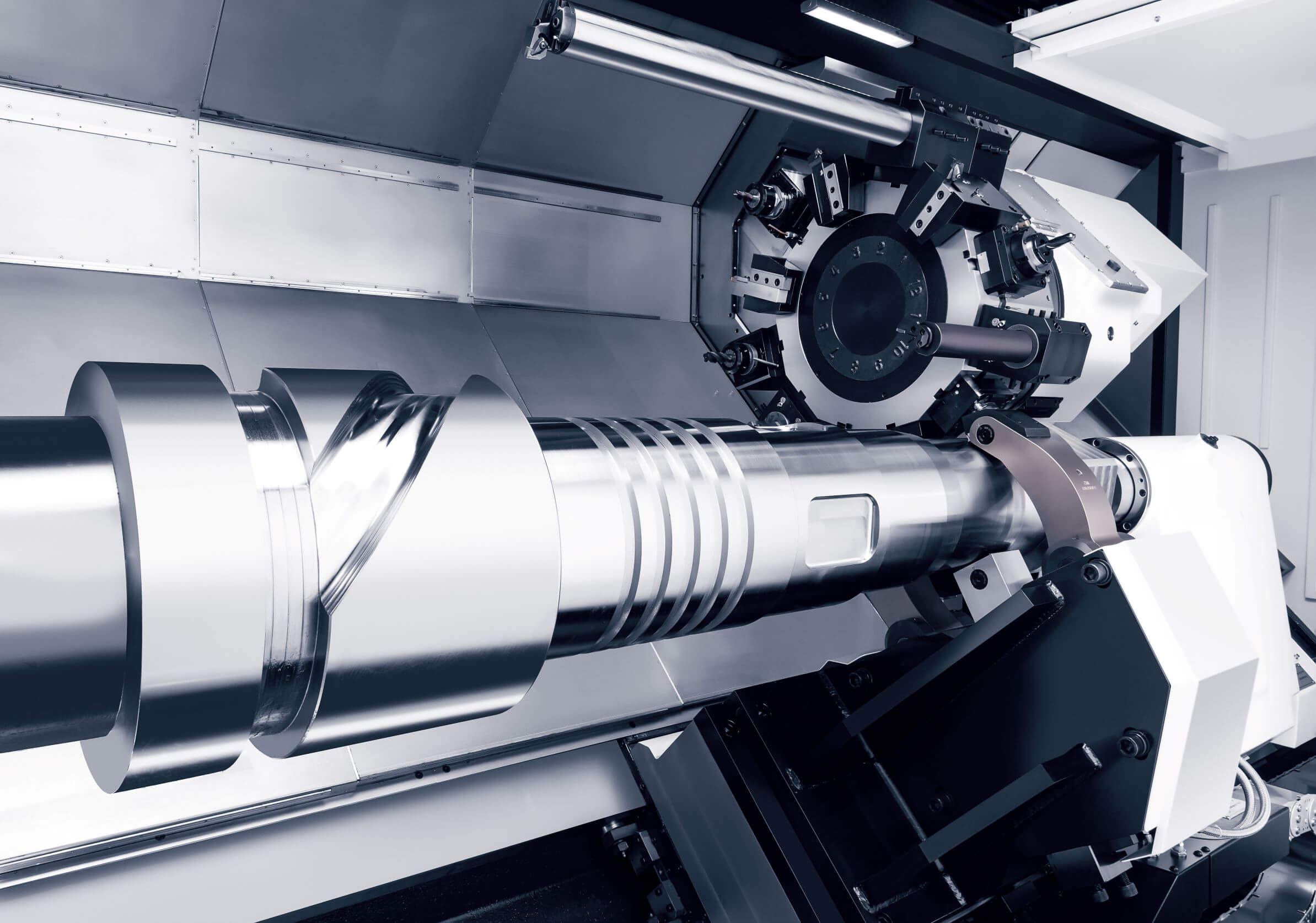 Hwacheon Hi-TECH 750A YMC Powerful Heavy Duty Turning Center BORING BAR TAILSTOCK (1)