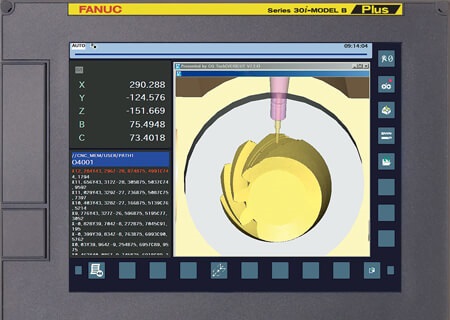 Optimized 5-axis Post Processor for FANUC CNCs 30i-B_Plus_5AxisScreen_web-002-feature