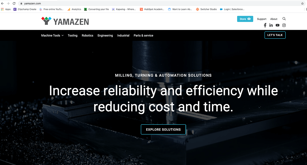 Announcing the Launch of Yamazen's New Website homepage