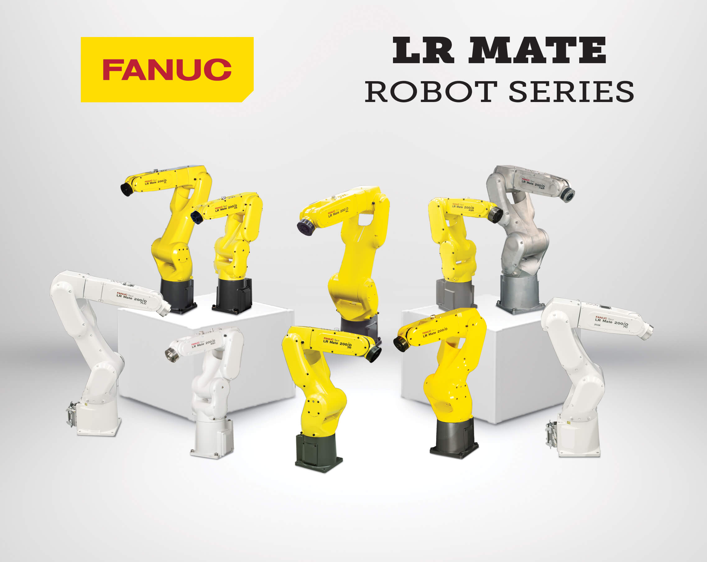 FANUC’s Popular LR Mate Robot Series Now Features 10 Model Variations FANUC LR MATE Robot Series Image