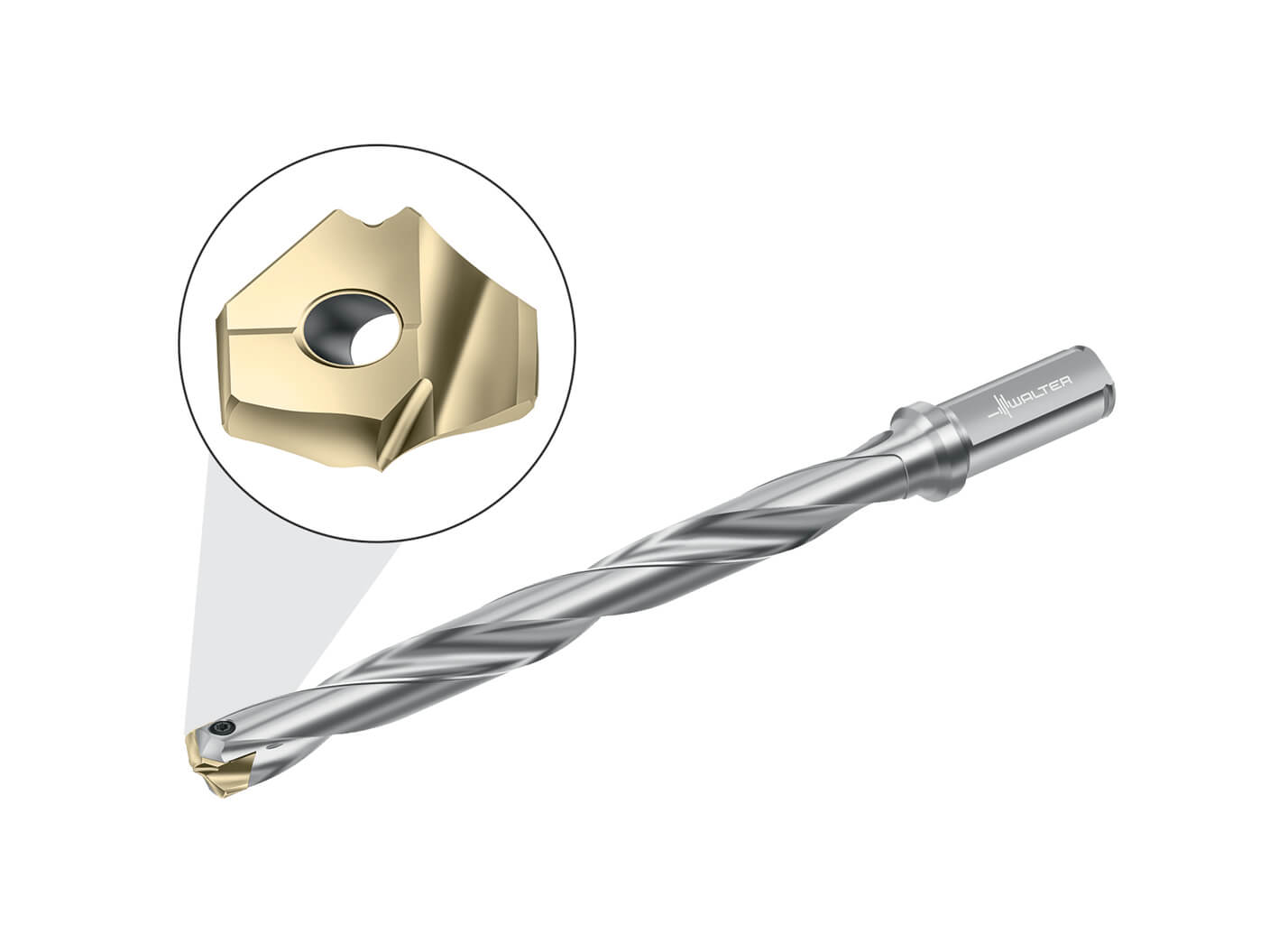 Walter P6006 Inserts for Exchangeable-tip Drills Ideal for Deep Hole Drilling in Low-carbon Steels WAL-525