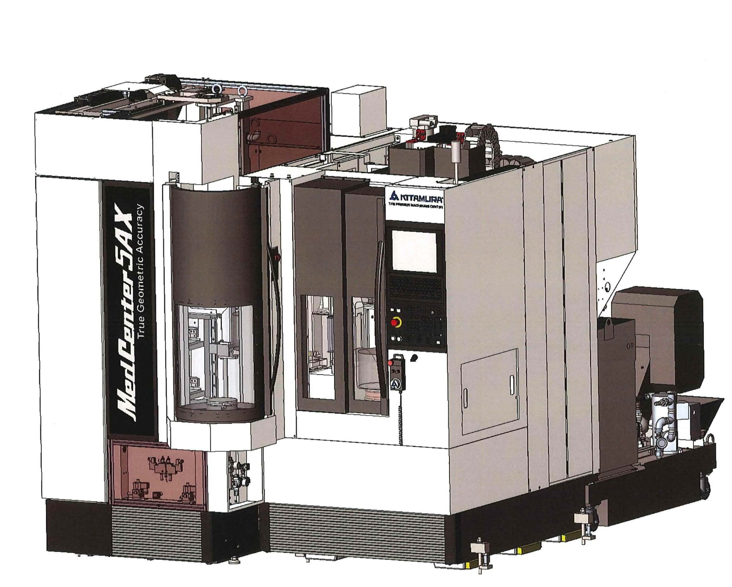 Flexible Manufacturing Systems Make Kitamura Machining Centers Ideal for Lights-Out Manufacturing Kitamura MedCenter5AX IMTS (1)