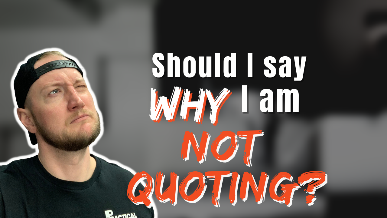 Should I say WHY I am not Quoting MST EP91 Website Thumbnails