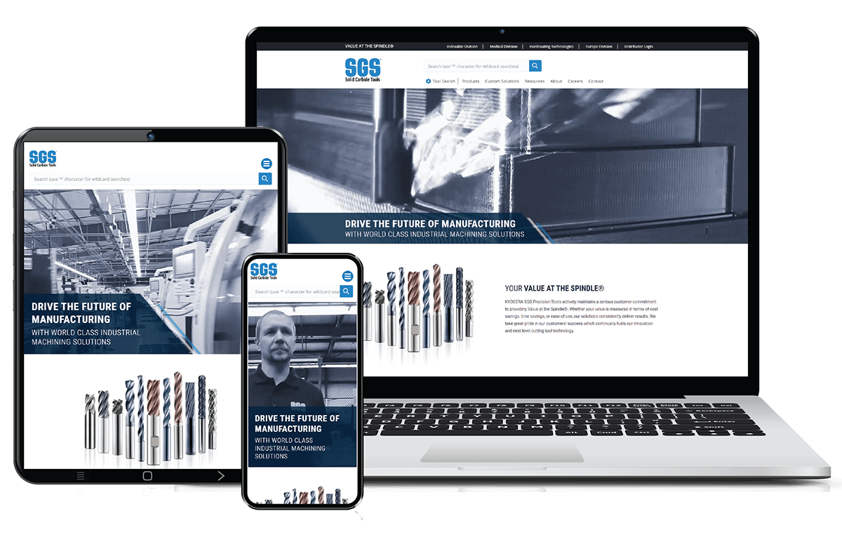 KYOCERA SGS Precision Tools Announces New Website Featuring SGS Branded Products & Services KYOCERA_SGS_Website_Image_2