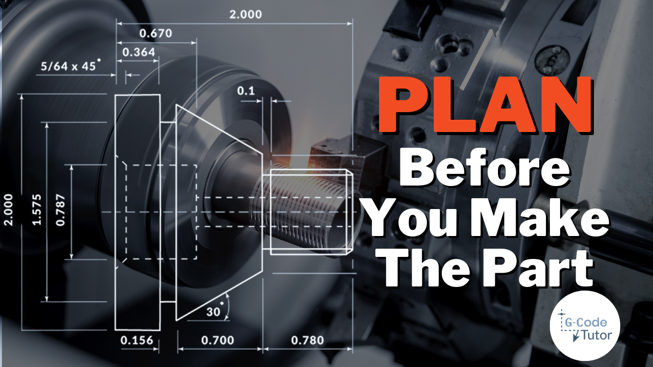 Programming a Part on a CNC Lathe using G Code: Step 1: Planning G-code videos thumbnails