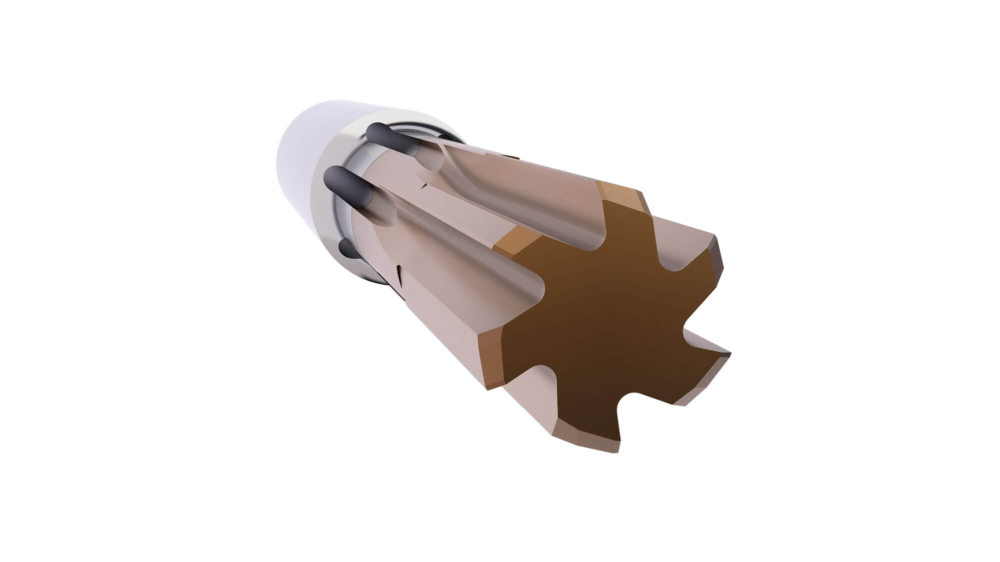 Seco Nanojet Reamers Optimize Chip Control to Eliminate Scrapped Parts Nanojet Reamer close up (1)