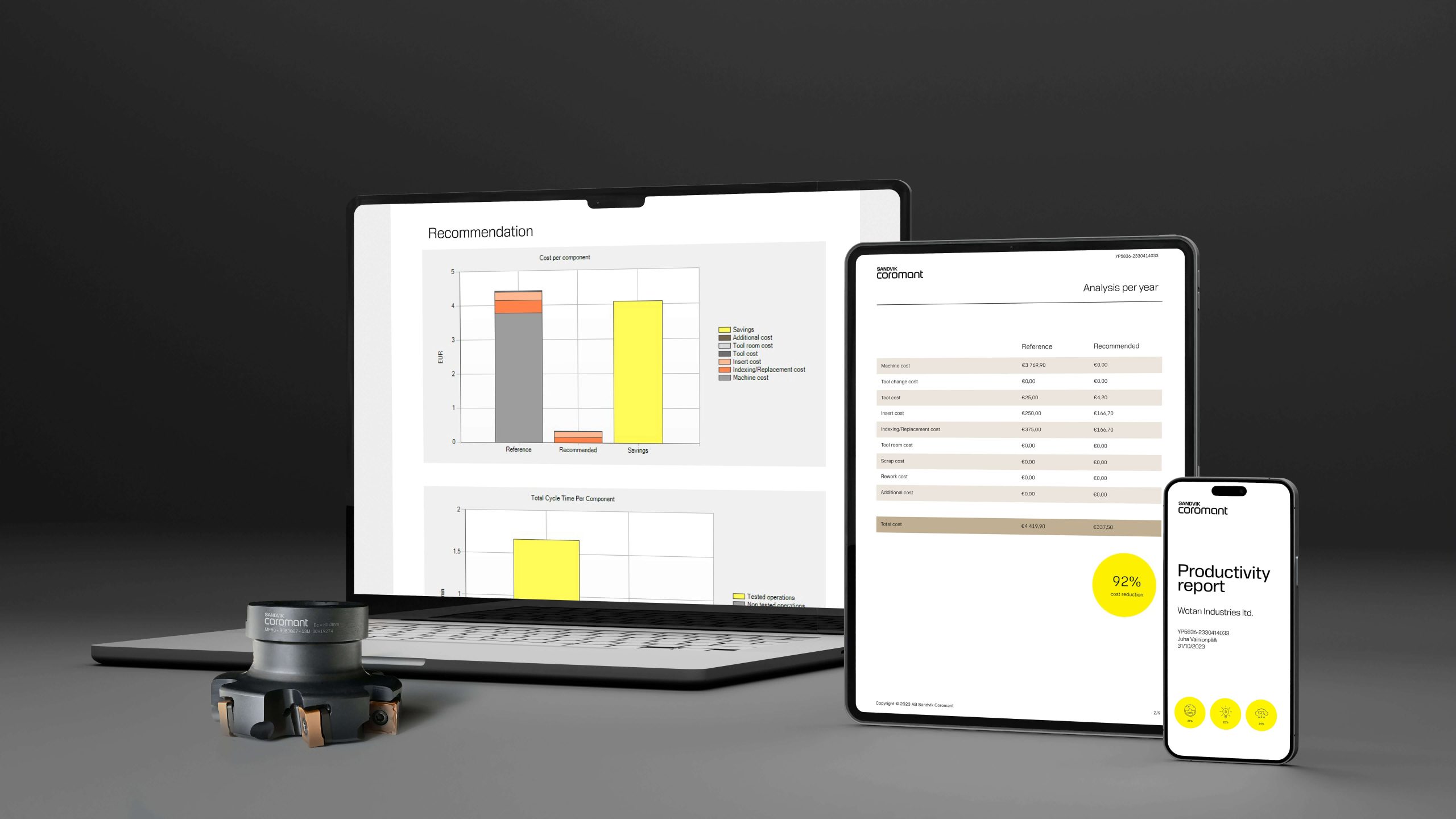 Sandvik Coromant Announces New Sustainability Analyzer Tool To Help Customers Measure and Reduce Carbon Footprint Sandvik-Coromant_Sustainability-Analyzer_IMAGE (1)