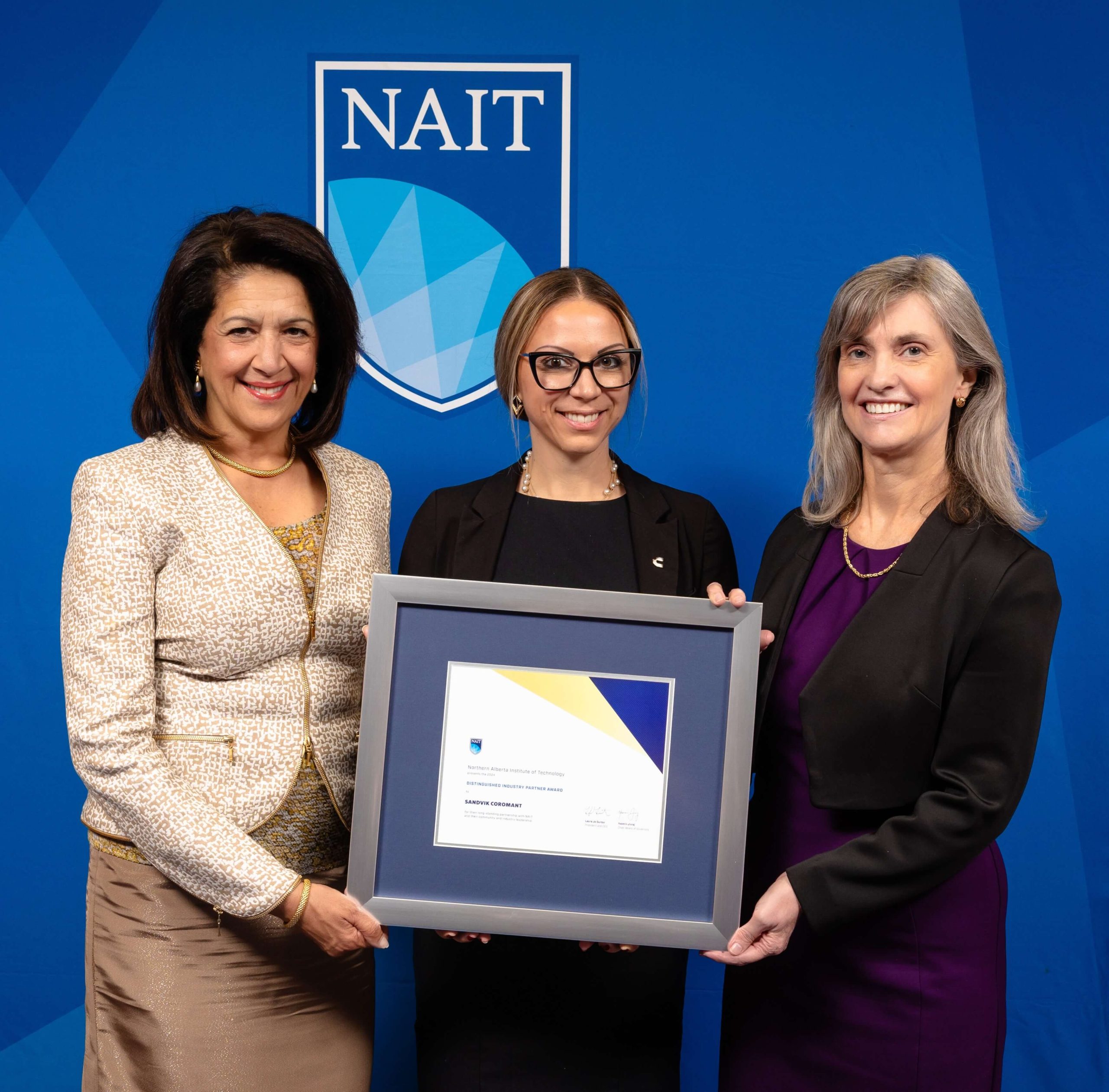 Sandvik Coromant Named 2024 Distinguished Industry Partner by NAIT Sandvik-Coromant_NAIT-Celebrates_IMAGE1 (1)