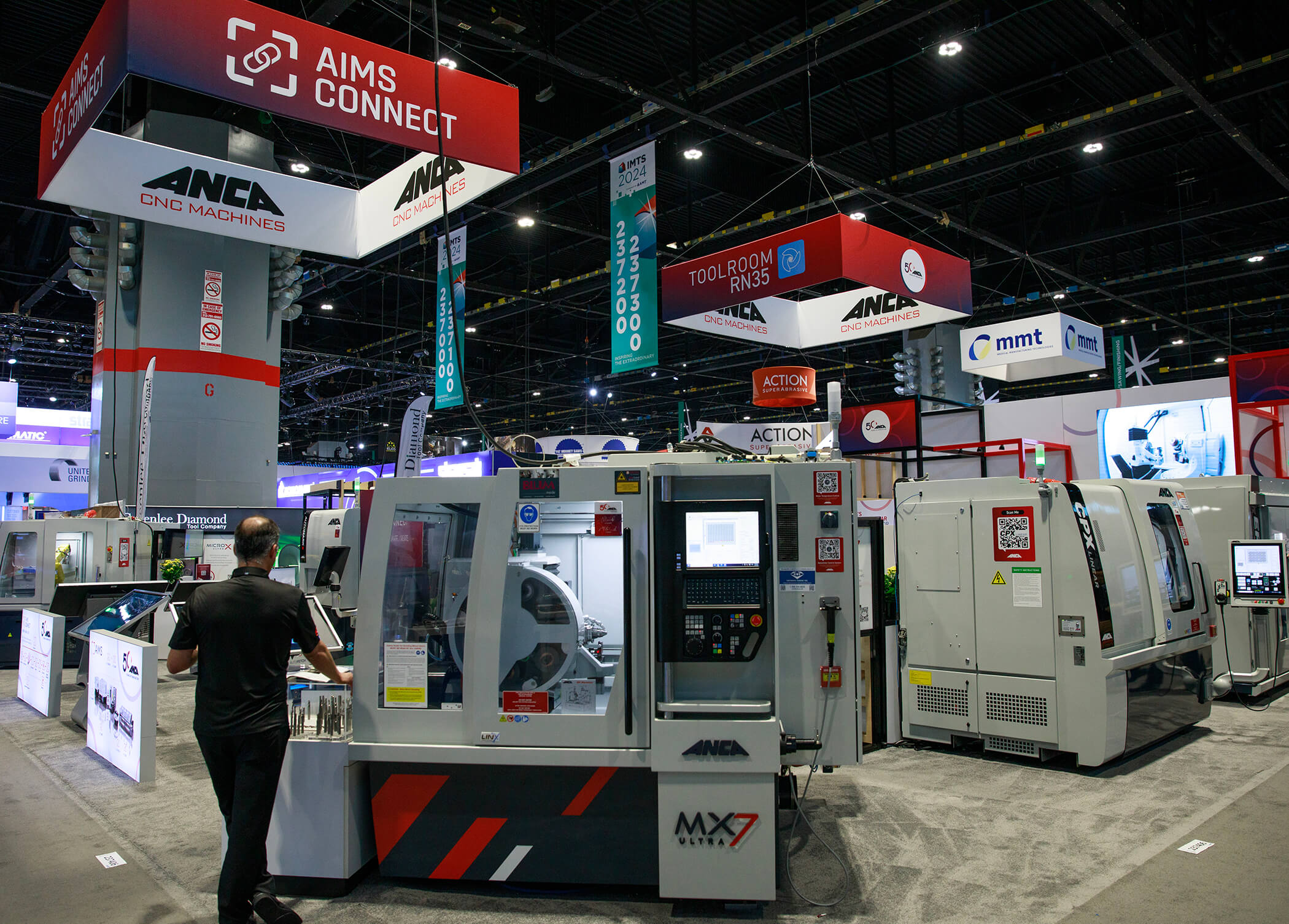 ANCA Marks Milestone Anniversary at IMTS with Debut of Next-Generation Technologies ANCA displayed a range of technology at IMTS (1)