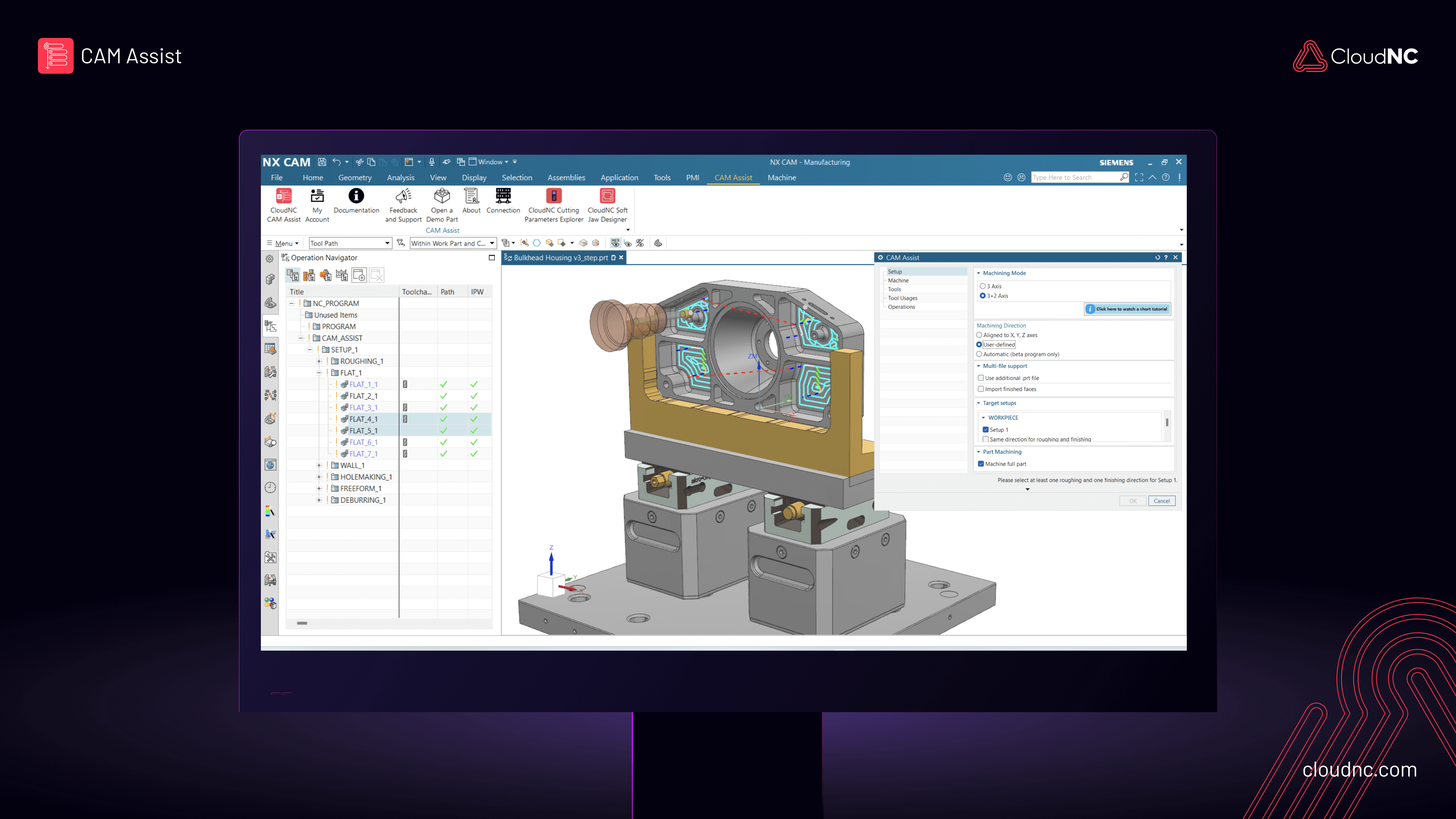 CAM Assist, The First AI Add-On For CAM, Is Now Available For Siemens’ NX IMTS v5 (1)