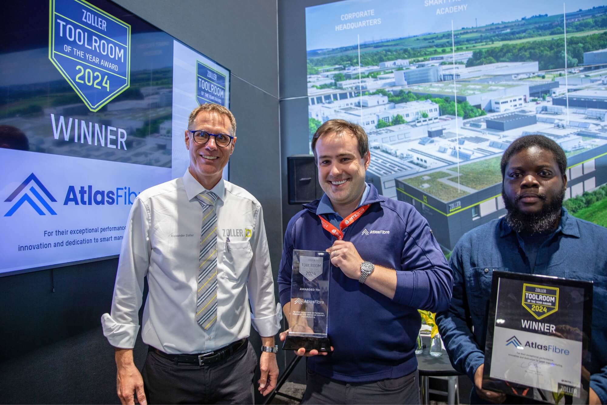 ZOLLER Announces Winners of 2024 Toolroom of the Year ZOLLER Toolroom of the Year_Atlas Fibre 1